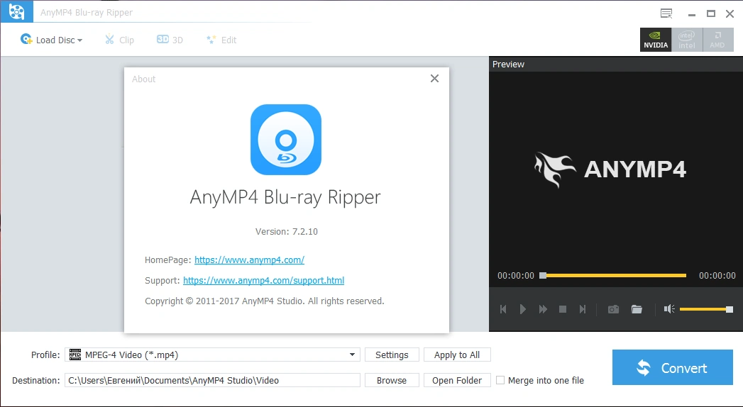 AnyMP4 Blu-ray Ripper — изображение 1