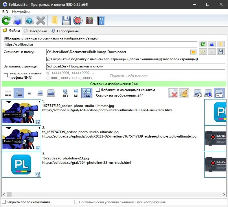 Bulk Image Downloader — изображение 1