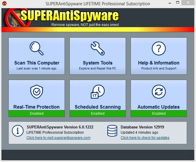 SuperAntiSpyware 10.0 X Pro [+ Ключ]