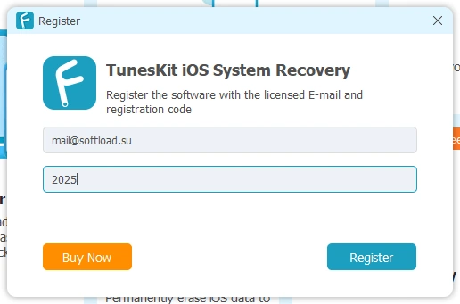TunesKit iOS System Recovery — изображение 3