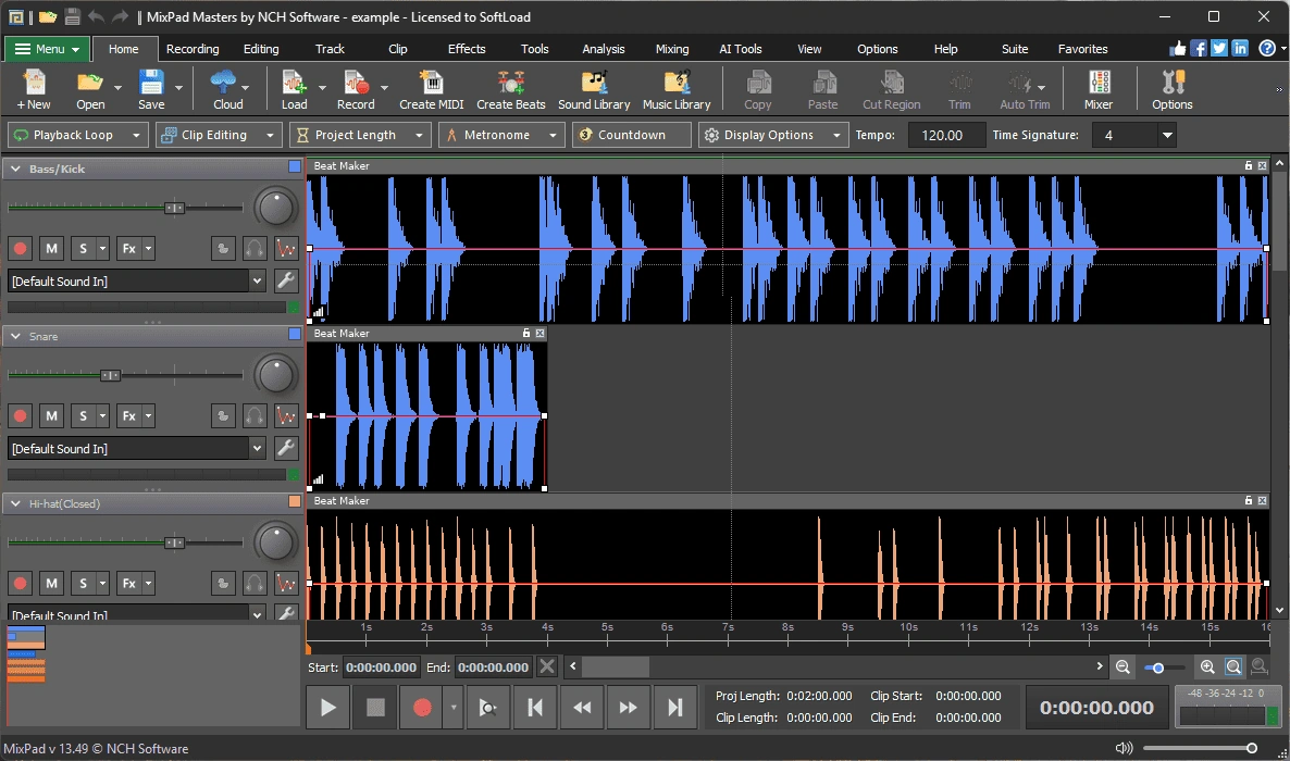 NCH MixPad — изображение 1