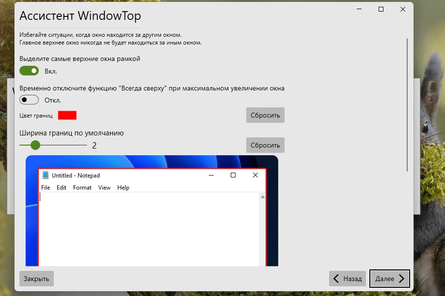 WindowTop — изображение 3