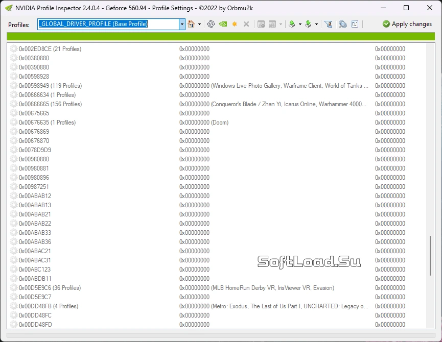 NVIDIA Profile Inspector — изображение 1