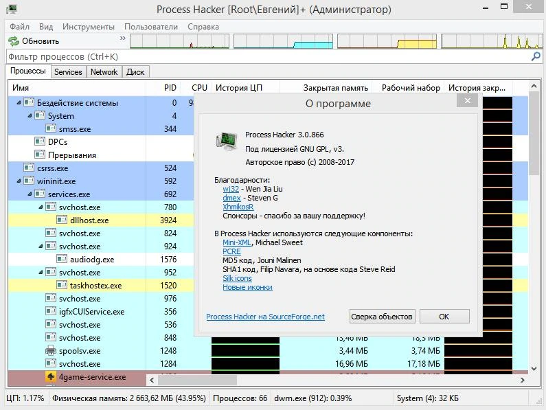 Process Hacker — изображение 1