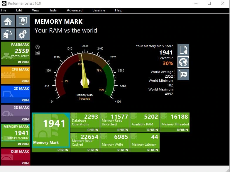 PassMark PerformanceTest — изображение 3