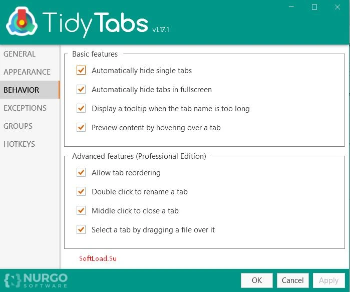 TidyTabs — изображение 3