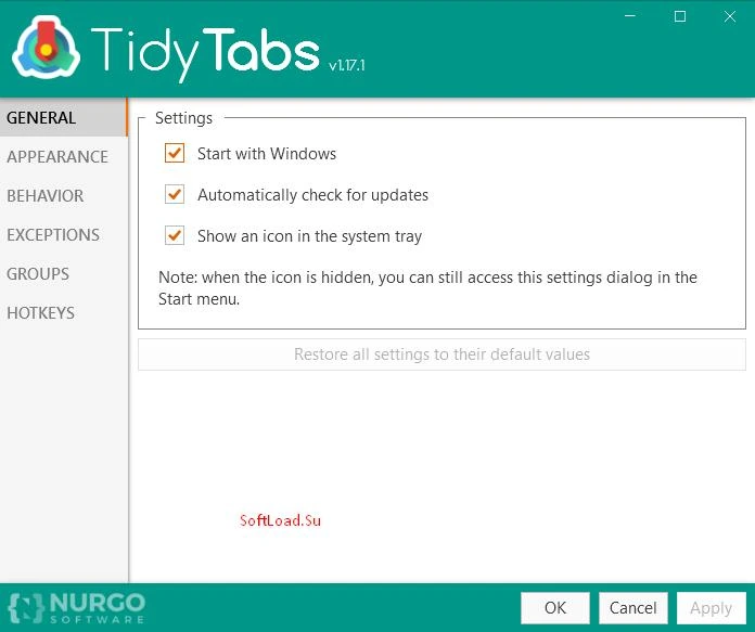 TidyTabs — изображение 1
